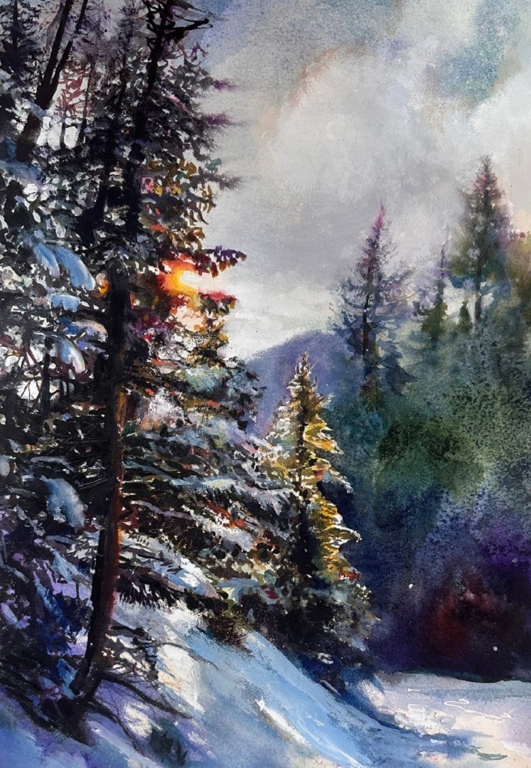 Snowy Evening A F Canyon Heidi Darley